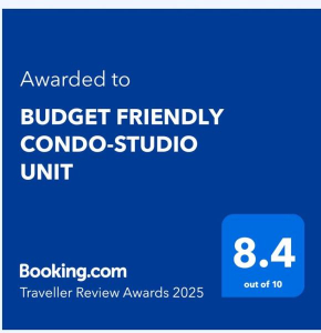 BUDGET FRIENDLY CONDO-STUDIO UNIT